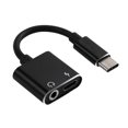 thumbnail image 1 of Convertidor de carga de auriculares 2 en 1 tipo C a conector de 3,5 mm Adaptador de audio USB tipo C Reemplazo para Huawei Mate 20 Pro Monstrate DZ5659-02B, 1 of 2