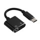 thumbnail image 1 of Convertidor de carga de auriculares 2 en 1 tipo C a conector de 3,5 mm Adaptador de audio USB tipo C Reemplazo para Huawei Mate 20 Pro Speravity DZ5659-02B, 1 of 2
