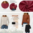 thumbnail image 2 of SUNBS Tunic Shirts for Womens Long Sleeve Tops Casual Crewneck Sweaters Women Blouses Fashion Clothes, 2 of 9