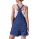 thumbnail image 3 of INSPIRAR CHIC Conjuntos de mezclilla para mujeres, mono casual con tirantes ajustables, pantalones cortos de mezclilla L Azul oscuro, 3 of 6