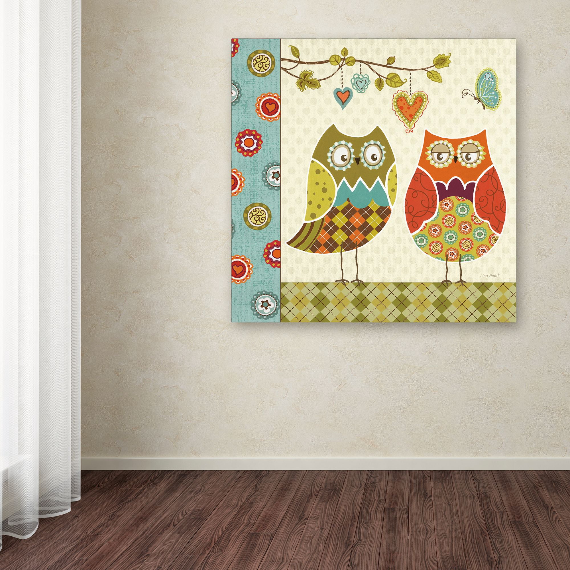 Trademark Fine Art "Owl Wonderful I" Canvas Art by Lisa Audit