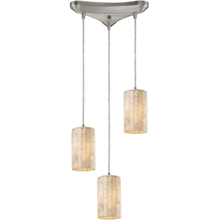 

Pendants 3 Light With Satin Nickel Finish Medium Base 10 inches 180 Watts - World of Lamp