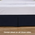 thumbnail image 6 of Tailored Bed Skirt - 14 inch Drop, Navy, Twin Bedskirt with Split Corners (Available in 14 Colors) Blissford, 6 of 7
