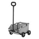 thumbnail image 1 of Carrito para mascotas pequeño para exteriores, fácil de plegar para transportar y almacenar, con ruedas gris, 1 of 9