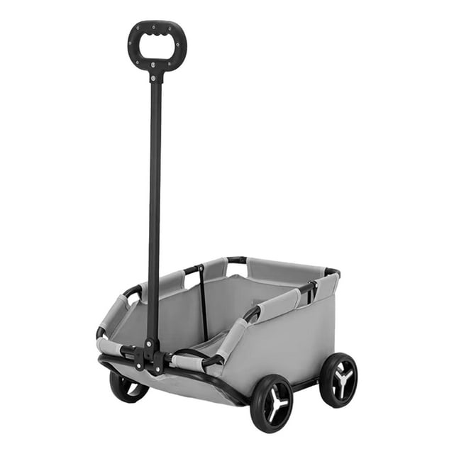 Carrito para mascotas Jinwen pequeño para exteriores gris