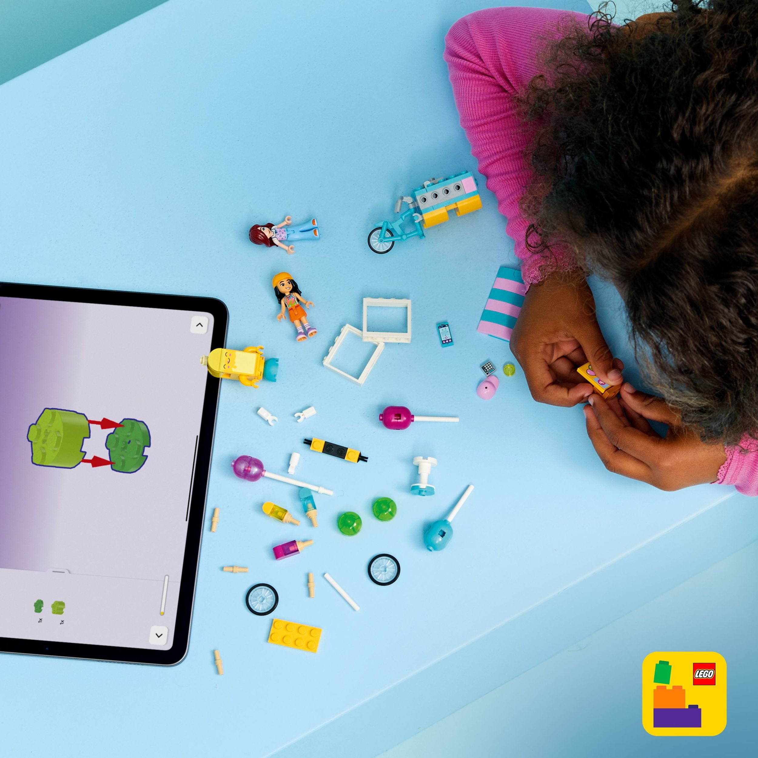 LEGO Friends Ice Cream & Balloon Stand Building Toy for Girls & Boys - Pretend Play Set for Kids, Ages 6+ - W/Liann & Paisley Minidolls & Accessories - Gift Idea for Birthdays - 42692