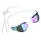 thumbnail image 4 of Lentes azules/blancos de alta definición para natación de competición y adultos con protección UV y antifugas, 4 of 8