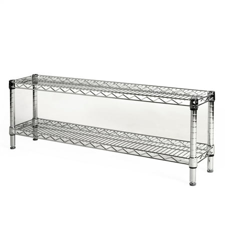 

Chrome Wire Shelving with 2 Shelves - 8 d x 42 w x 14 h (SC084214-2)