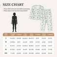 thumbnail image 3 of Rateoe Whale And Turtle Pattern Womens Pajamas Set Long Sleeve Sleepwear Button Down Nightwear Soft Cotton Pj Lounge Sets, 3 of 9