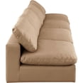 thumbnail image 5 of Meridian Furniture Comfy Tan Faux Leather Modular Sofa, 5 of 8