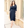 thumbnail image 3 of Catherines Women's Plus Size Easy Faux Wrap Dress, 3 of 4