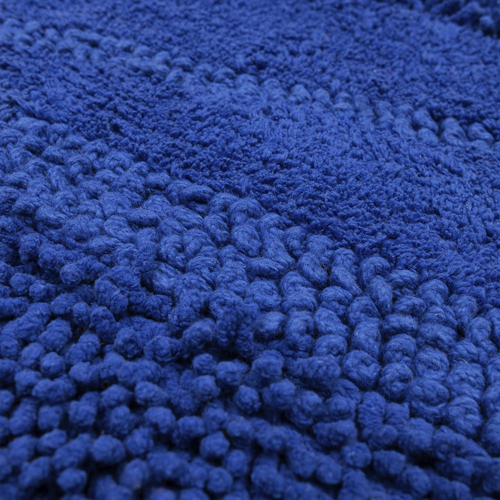 Mohawk Home Composition Cotton Bath Mat, Fiesta Cobalt, 1' 9" x 2' 10"