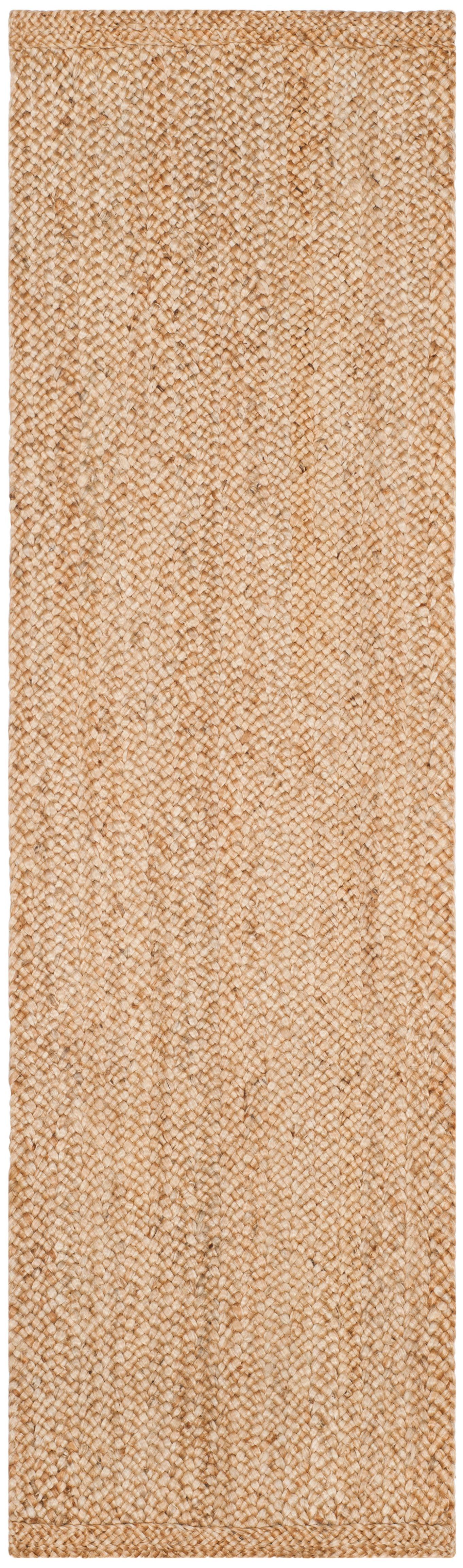 SAFAVIEH Natural Fiber Donelle Geometric Jute Runner Rug, Natural, 2'6" x 8'