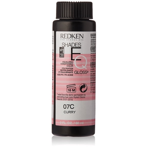 Redken Shades EQ Equalizing Conditioning Color Gloss - 07C - Curry - Pack of 1 with Sleek Comb
