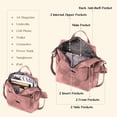 thumbnail image 3 of Mochila ROOSALANCE para mujer pequeña de piel rosa, 3 of 8
