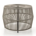 thumbnail image 3 of Calli Wicker All-Weather Coffee Table for Indoor Outdoor Use, Gray, 3 of 5
