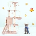 thumbnail image 4 of Gymax 56'' Cat Tree Kitten Pet Play House Furniture Condo Scratching Posts Ladder Beige, 4 of 10