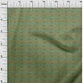 thumbnail image 2 of oneOone Polyester Lycra Fabric Leaves & Floral Block Printed Craft Fabric BTY 56 Inch Wide, 2 of 4