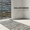 thumbnail image 3 of Outsunny Metal Outdoor Privacy Screen, 78" H x 48" W Decorative Privacy Fence Screen, Black, 3 of 9
