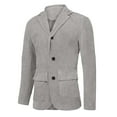 thumbnail image 2 of Boys Corduroy Formal Sport Coat Jacket For Kids Casual Autumn Spring Three Button Suit, 2 of 5