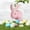 Pink#239, variant on RuiJiao Sisal Easter Bunny Hanging Ornament, Cute Long-Eared Bunnies Spring Party Home Decoration for Farmhouse