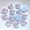 Blue, variant on Mini Resin Animals Figurines 20 Pack, Cute Tiny Mushrooms, Birds, Snails, Rabbits Phone Decor Components Hair Hoop Accessories
