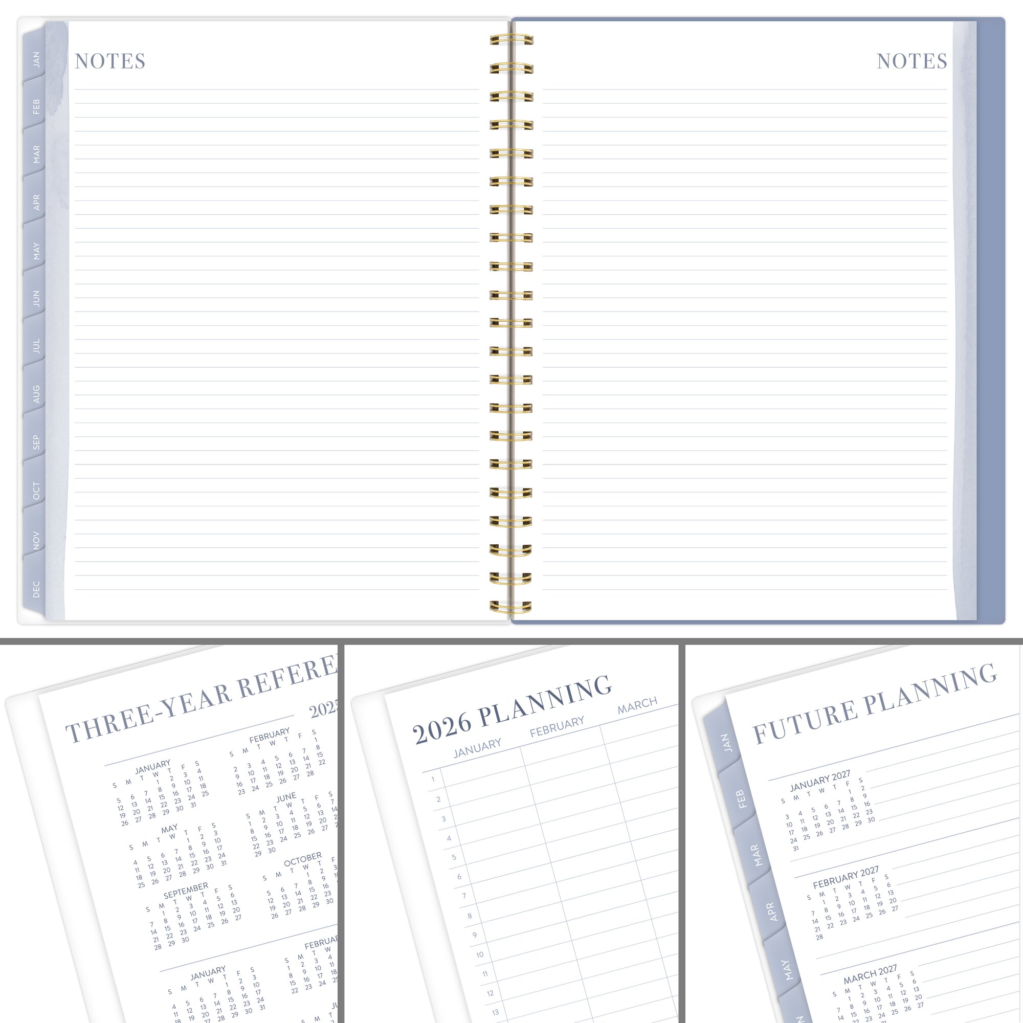 Leah Bisch for Cambridge 2026 Weekly Monthly Planner Calista Floral Large 8 12 x