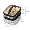 thumbnail image 2 of Bolsa de cosméticos de doble capa, bolsa de lavado portátil de gran capacidad, multifunción, portátil, para viaje, productos para el cuidado de la piel, 2 of 6