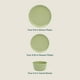 thumbnail image 3 of Juego de vajilla de melamina Gibson Home Fairhope, 12 piezas, color verde mate, 3 of 7
