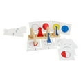 thumbnail image 5 of KAKOWELY Wood Fraction Toy 1 Set Kids Math Arithmetic Educational Learning Toys Building Block Cognitive Toy10.83"X2.76"X0.39", 5 of 5