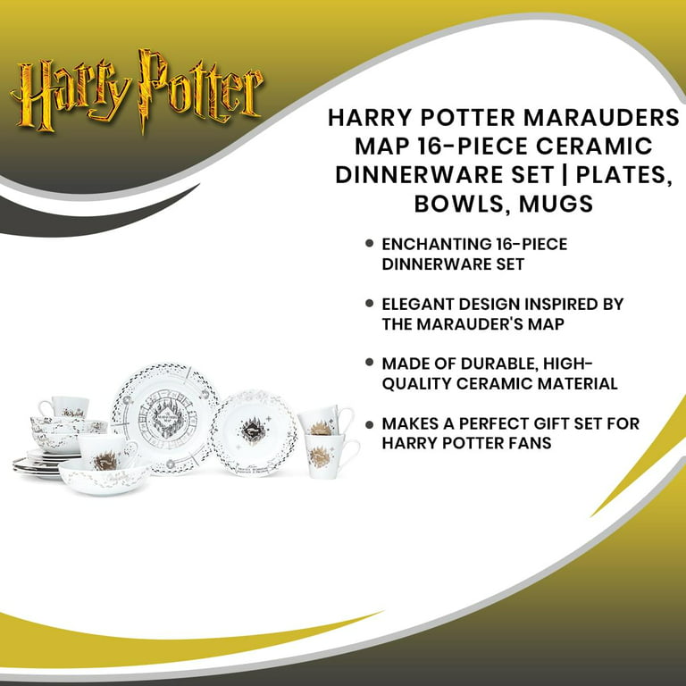 Harry Potter Marauders Map 60 Piece Party Tableware Set