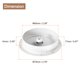 thumbnail image 2 of Cubierta de agujero de cable Uxcell 4Pack de 2.4 pulgadas ABS para escritorio de oficina, grommet de cable, 2 of 6