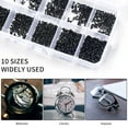 thumbnail image 2 of 1200Pcs Micro Small Tapping Screws Flat Head Mini Screws Tiny Electronic Screws for DIY Projects, 2 of 3