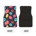 thumbnail image 2 of Honeii Donuts1 Print Car Foot Mat Four-Piece Set - Front & Rear Universal Car Floor Mats for SUVs, Trucks, Sedans, 2 of 7