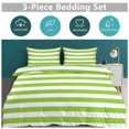 thumbnail image 2 of Colorful Stripes Duvet Cover Set Themed Multicolor Polyester Bedding Set for Bedroom Decoration, 2 of 6