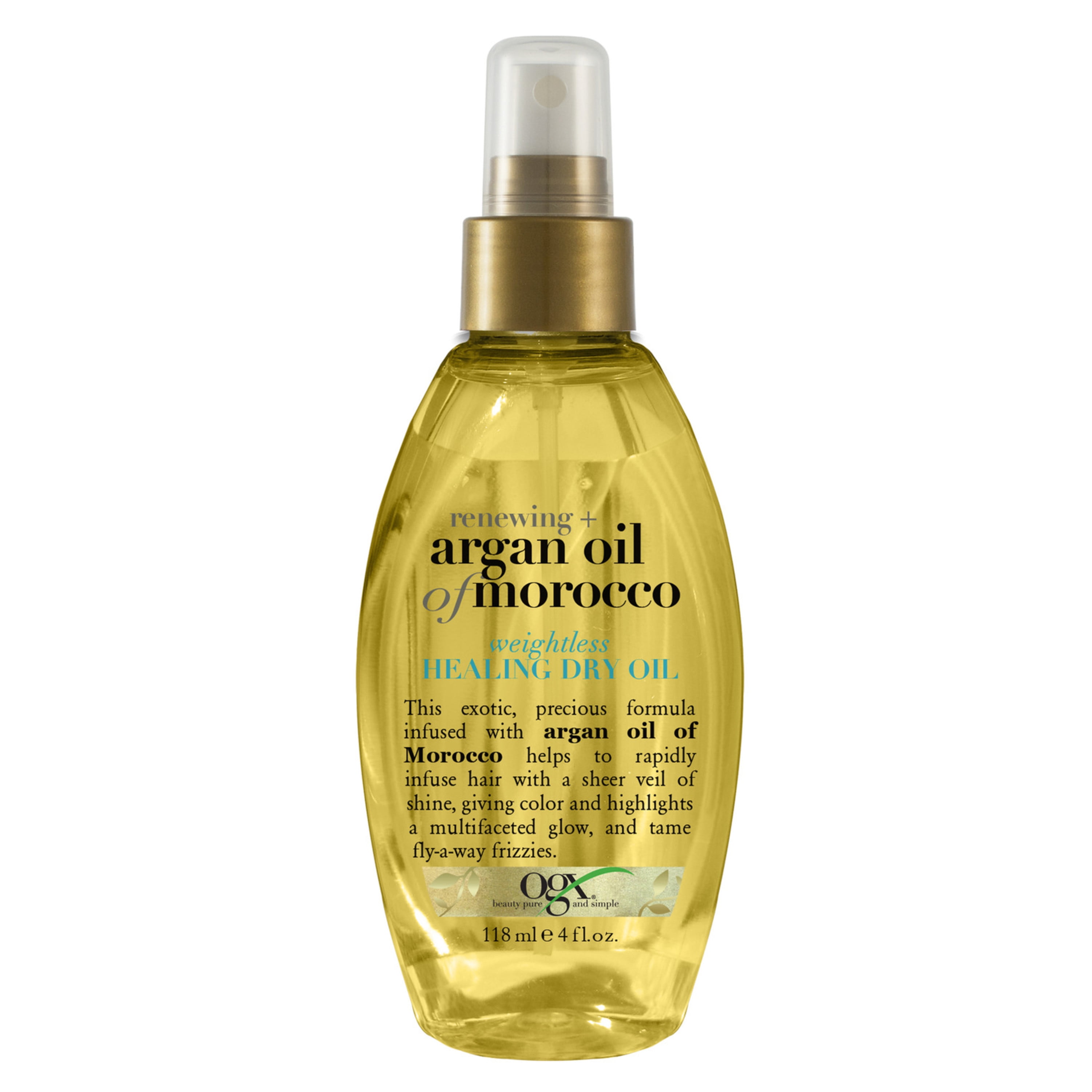 OGX Renewing + Argan Oil of Morocco Weightless Healing Dry Spray Hair Oil  Mist for Split Ends, 4 fl oz - Walmart.com