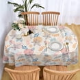 thumbnail image 3 of Oval Tablecloth 60 x 102 Inch, Boho Orange Tablecloth for Oval Table, Fabric Wrinkle Free Washable Waterproof Fall Leaf Tablecloth Oval Table Cloth for Dining Room Table, 3 of 3