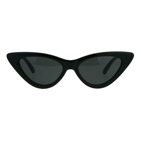 Womens Classic Narrow Cat Eye Gothic Plastic Sunglasses All (Best Sunglasses For Dry Eyes)