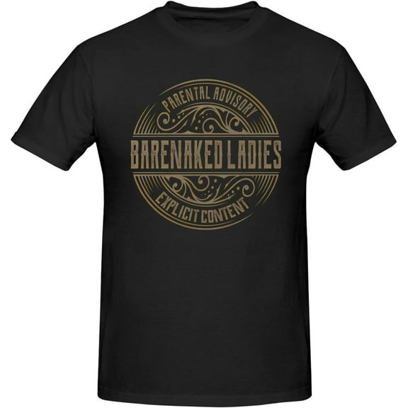 Barenaked Ladies Music T-Shirt for Men Women Cotton Crew Neck Short Sleeve Casual Stylish Tee Black