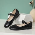 thumbnail image 6 of newwalpole Mary Jane Flats for Toddler Girls Little Kids Glittery Dress Princess Wedding Ballet Shoes Black for Size 12.5, 6 of 6