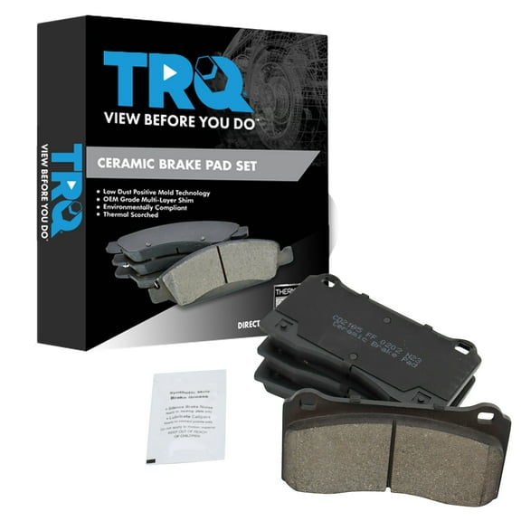 TRQ Front Ceramic Brake Pads Fits 2017-2018 Tesla 3 BFA11069