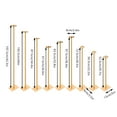 thumbnail image 6 of 9-Arm Floor Candle Holder, Vintage Gold Plated Iron Candelabra, Staggered Heights for&nbsp; Lighting, Ideal for Romantic or Decorative Atmospheres, 6 of 6