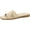 Natural, variant on VENECORE Carla 2 Flat Sandals for Women - Comfortable Summer Slide Sandals, Natural, US 11M