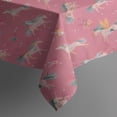 thumbnail image 3 of Pink Unicorn Pattern Rectangle Tablecloth 60"x84",Waterproof Polyester Rectangle Table Cloth, Wipeable Spillproof Polyester Tablecloth for Dining, Camping, Indoor and Outdoor, 3 of 5