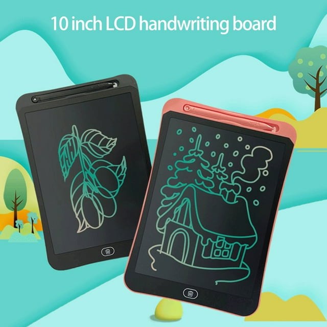 generic 10 Inches LCD Screen Drawing Board Pressure-sensitive One-key Delete Lock Key Portable