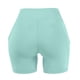 thumbnail image 5 of Pantalones Cortos de Correr de Cintura Alta Mujeres Bolsillo Cadera Estiramiento Pantalones Cortos de Fitness Yoga, Poliéster Spandex, 5 of 8