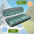 thumbnail image 6 of POLERO Blue Aztec Horse Print Golf Cart Seat Covers Universal Fit for Club Car Precedent Golf Cart Seats, Washable Front and Back Seat Cushion Cover, No Stapler Required, 6 of 8