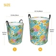 thumbnail image 3 of Sikiie Cute Pineapples Print Round Dirty Clothes Basket, Waterproof Standing Foldable Storage Basket, for Laundry Room, Bedroom, Bathroom Storage-Medium, 3 of 6