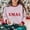 004 Pink, variant on Women's Oversized Striped Christmas Sweatshirt Crewneck Long Sleeve Pullover Top Casual Fall Clothes