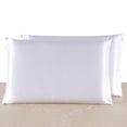 thumbnail image 2 of Fundas de almohada de microfibra ligeras, supersuaves y de fácil cuidado, paquete de 2, estándar, blanco brillante, 2 of 5
